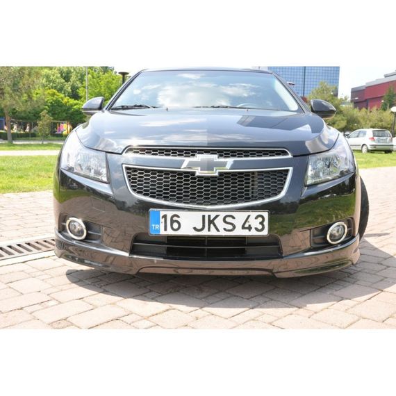 Накладка на передний бампер HB (Meliset, под покраску) для Chevrolet Cruze 2009-2015 гг. | Зображення 1