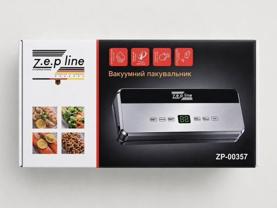 Вакууматор Zepline ZP-00357 для герметичной упаковки продуктов с комплектом пакетов | Зображення 2