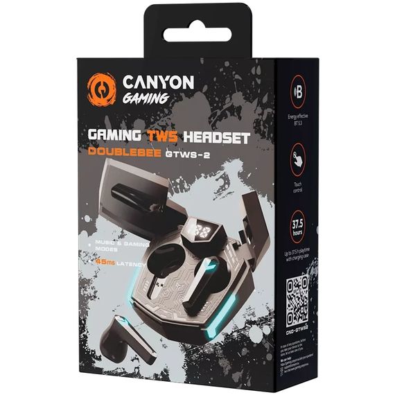 Навушники Canyon GTWS-2 Gaming Black (CND-GTWS2B) | Зображення 5