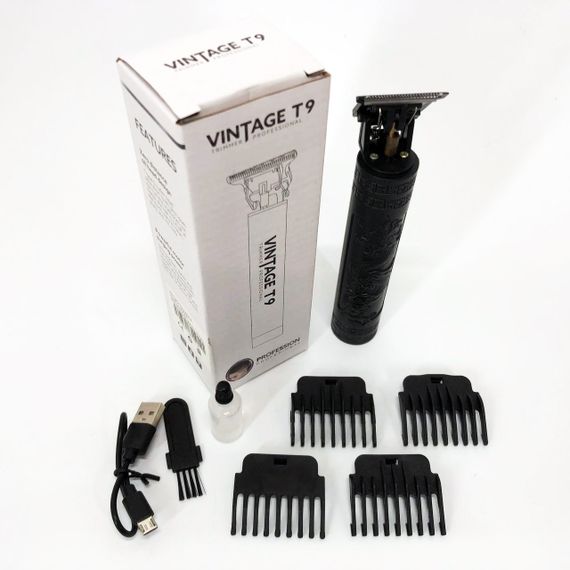Машинка для стрижки с множеством насадок Vintage T9-2, Универсальный тример для стрижки и бритья JK-46 | Зображення 3