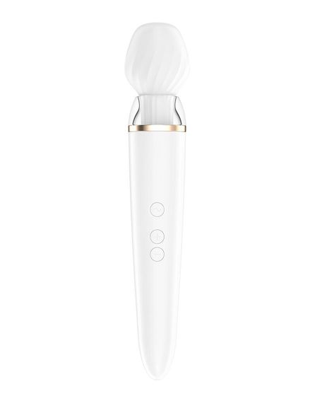 Смарт вибромассажер со сменной головкой Satisfyer Double Wand-er | Зображення 2