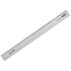Линейка Buromax 40см, plastic, transparent, blister (BM.5826-40) - Топ Продаж!