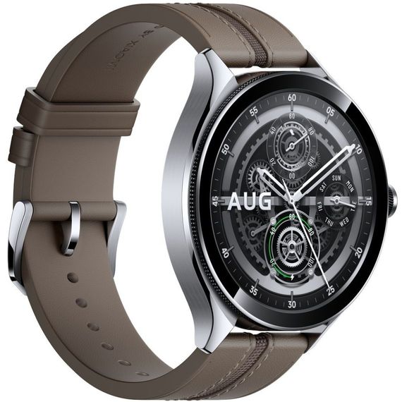 Смарт-годинник Xiaomi Watch 2 Pro Bluetooth Silver Case with Brown Leather Strap (1006733) | Зображення 2