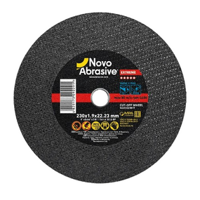 Круг відрізний по металу d230мм*1,9*22,23мм 14A Extreme NovoAbrasive