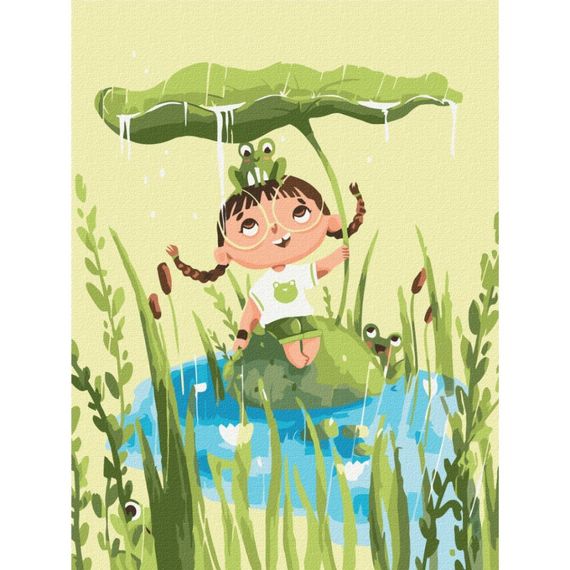 Картина за номерами "Фея озерця" ©Yana Kozak KBS0125  Brushme 30х40 см