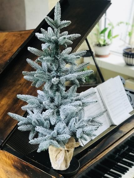 Ялинка Classic лита в мішковині 90 см засніжена | Зображення 3