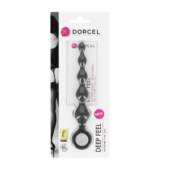 Анальний ланцюжок Dorcel Deep Feel, силікон, макс. діаметр 2,5 см, пружна Sex Aura | Зображення 1