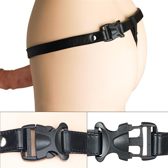 Страпон з вібро пустотілий Unisex Hollow Strap On Sex Aura | Зображення 6