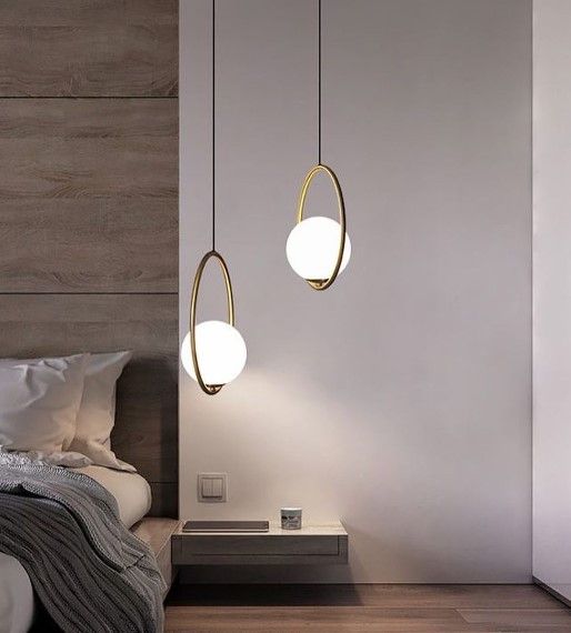 Люстра підвісна на 1 лампочку 26653 Латунь 40-150х30х30 см. | Зображення 1