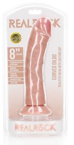 Фалоімітатор Curved Realistic Dildo with Suction Cup - 8/ 20,5 cm Sex Aura