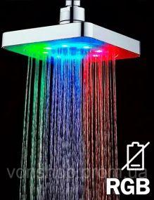 Насадка для душа с LED подсветкой RGB LED SHOWER Светодиодная Лейка