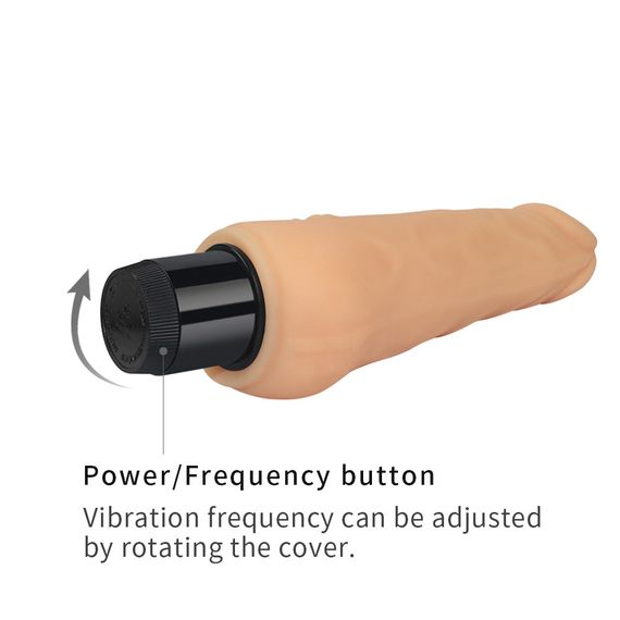 Реалістичний вібратор - Xtreme Feel Vibrator Flesh 7.5" Sex Aura | Зображення 4