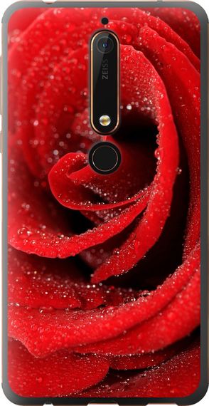 Чехол на Nokia 6 2018 Красная роза "529u-1386-17620"