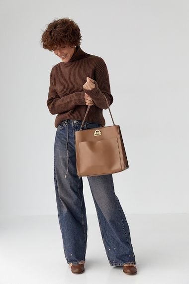 Жіночі джинси на зав'язках із потертостями - темно-синій цвет, 38р (є розміри) | Зображення 2