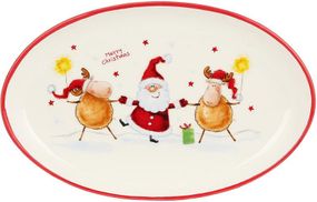 Тарілка сервіровки Santa 29x18.5см керамічна