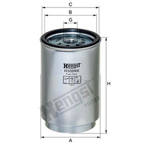 Фильтр топливный Renault Truck Magnum 06-/ Kerax 05-/ Volvo Truck 05-, Hengst, H328WK,