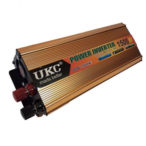 Перетворювач напруги UKC 1500 Вт 24v 220v інвертор 1500w 24в 220в | Зображення 2