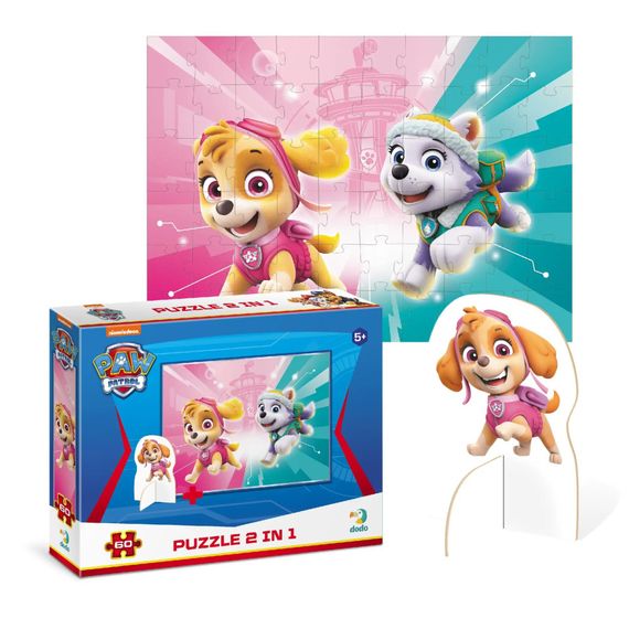 Дитячі Пазли Paw Patrol "Подружки" DoDo 200166 60 елементів, з фігуркою | Зображення 1