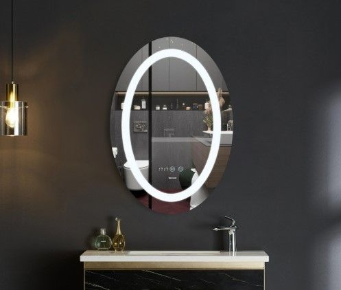 Дзеркало Mixxus Plain MV02-50x70 (годинник, LED-підсвічування, антизапотівання) (MI6010) | Зображення 3