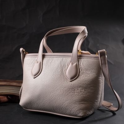 Сумка Vintage Компактна жіноча з натуральної шкіри Біла (22284) | Зображення 3