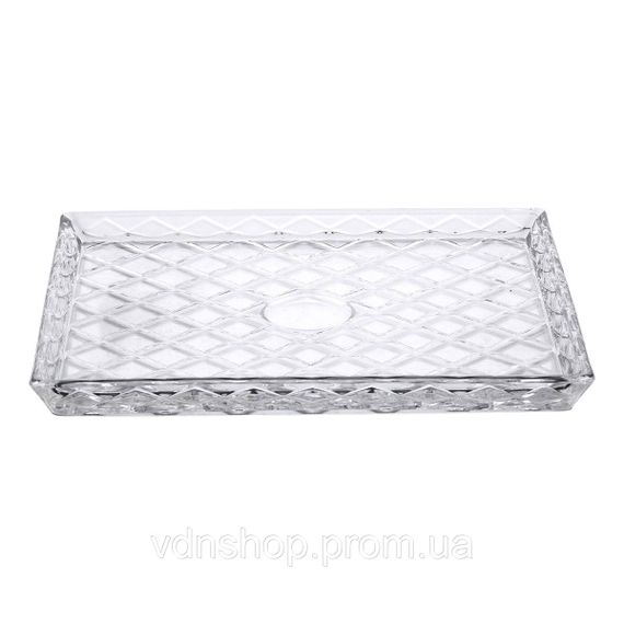 Блюдо для закусок Lirmartur скляне 24,5*20,5*2 см HP-YH-39 | Зображення 2