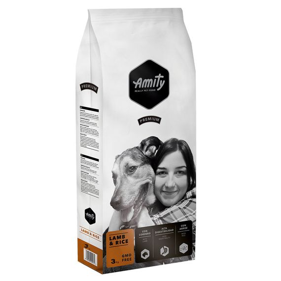 Корм Amity Lamb & Rice сухой с ягненком для взрослых собак 3 кг