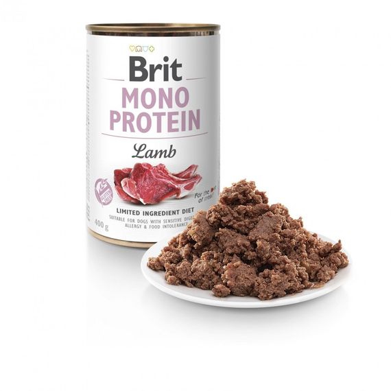 Корм вологий Brit Mono Protein Lamb для собак з ягнятиною 400 г | Зображення 1