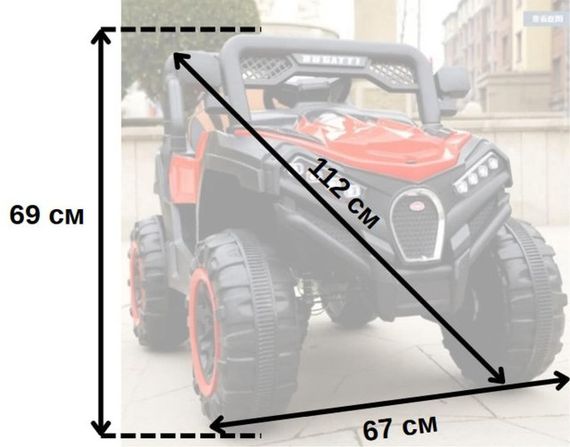 Детский электромобиль Spoko SP-V90 багги 4х4 на аккумуляторе красный 42401056 | Зображення 1