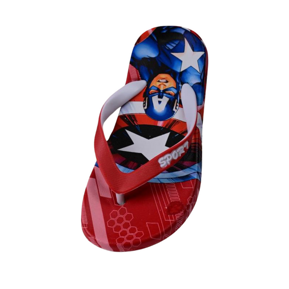 Шлепанцы для мальчиков Marvel Капитан Америка резиновые красные 30 | Зображення 3