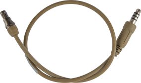 Адаптер-кабель Ops-Core AMP U174 Downlead Mono Binaural 21. Tan