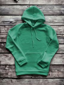 Женский теплый худи толстовка на флисе DA2444 размер XS цвет зеленый