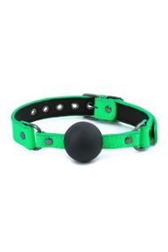 Кляп силиконовый NS Novelties Electra, зеленый неон sexstyle