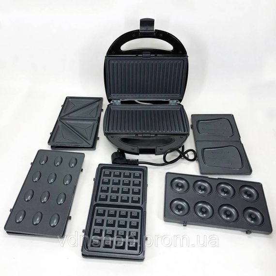 Гриль з електронним управлінням Domotec, Електрогриль настільний для м'яса, Бутербродниця грильниця IX-31 | Зображення 8