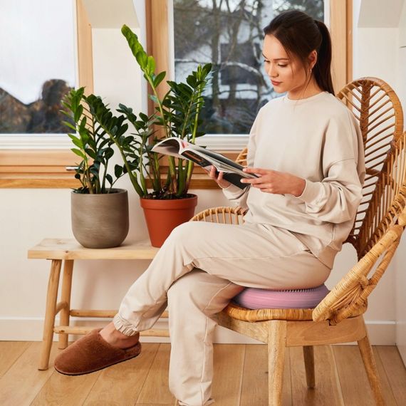 Балансувальна подушка-диск 4FIZJO MED+ 33 см (сенсомоторна) масажна Pink 4FJ0316 (P-5907739313829) | Зображення 6