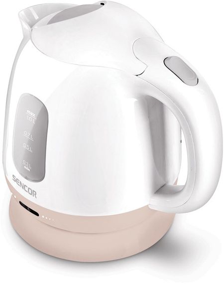 Електрочайник Sencor SWK 1102RS 1 л білий з бежевим | Зображення 1
