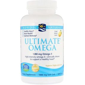 Омега 3 Nordic Naturals Ultimate Omega 1280 mg 120 Soft Gels Lemon NOR-02790