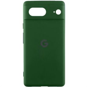 Чехол Silicone Cover Lakshmi Full Camera (AAA) with Logo для Google Pixel 8 Зеленый / Cyprus Green