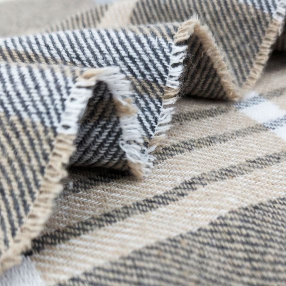 Плед бавовняний HORACE бежевий Love You 140 x 200 см | Зображення 3