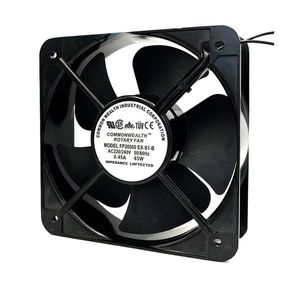 Кулер для охолодження серверних БП FP-20060EX-S1-B DC sleeve fan 2pin під паяння - 200*200*60мм, 220V/0,43A, 2600об/хв, 58W
