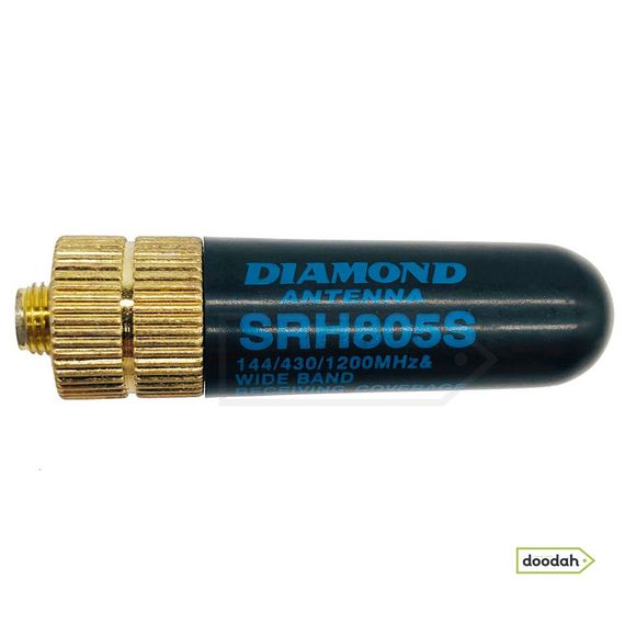 Коротка антена тридіапазонна 5 см - 144/430/1200МГц, Diamond SRH805S - для рацій BaoFeng, Kenwood | Зображення 4