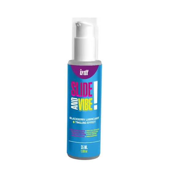 Лубрикант з ефектом вібрації - Slide And Vibe! Blackberry, 35 мл | Зображення 1