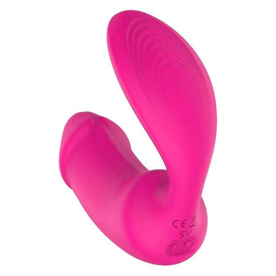 Вагинально-клиторальный вибратор Dream Toys Essentials с пультом, розовый, 9 × 3 см Sex Aura | Зображення 9