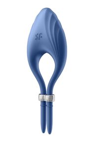 Регульоване ерекційне кільце з вібрацією Satisfyer Duelist, Синій