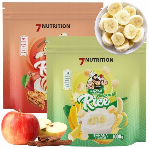 Рисовая каша 7 Nutrition Cream of Rice 1000 g (Banana) | Зображення 1