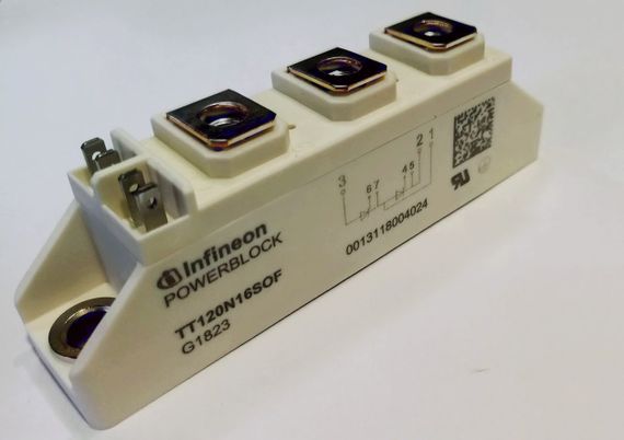 Силовий модуль тиристорний 120A / 1600V TT120N16SOF (INFINEON TECHNOLOGIES) | Зображення 1