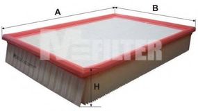 Фільтр повітряний VOLVO (вир-во M-filter) MFILTER K162 на VOLVO 740 седан (744)