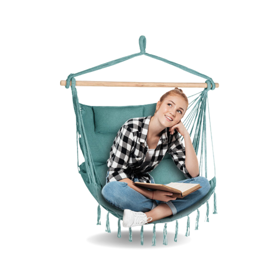 Бразильське крісло - гамак Outtec Boho XXL зелений | Зображення 3