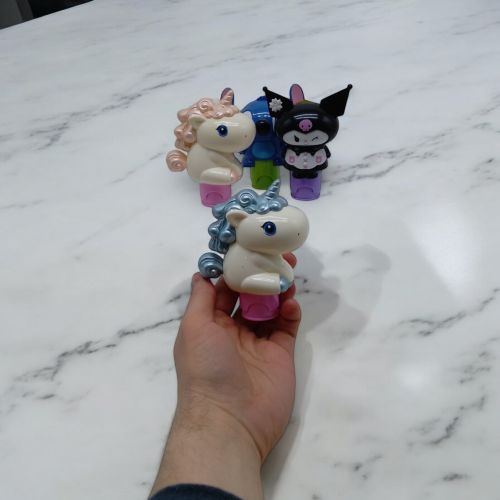 Штампы-наклейки, Печати Стич, аниме Kuromi, Единороги, Velcro Compression Mold, 12 штук | Зображення 1