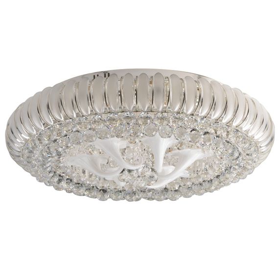 Люстра торт потолочная с подсветкой LED E14 40W CH (BCL-390S/12)