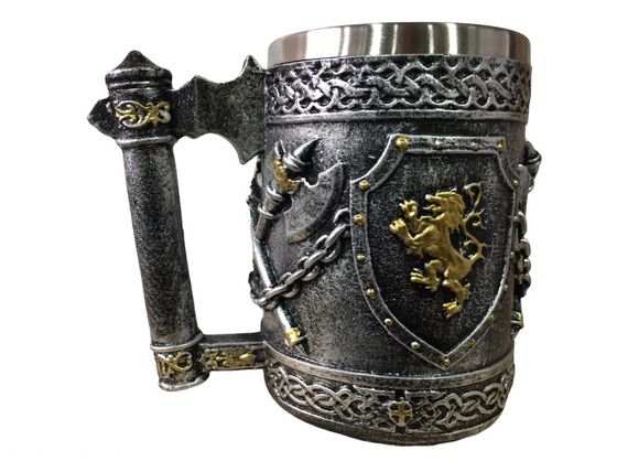Кухоль Чашка 3D Зі Львів Сокира Лев у Щіті | Зображення 4